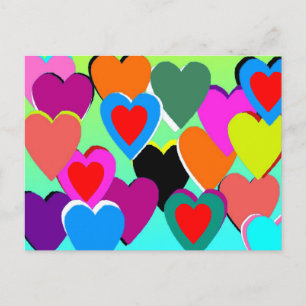 Postales de color rojo ~ plantilla de personalizab