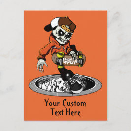 Postales de color y texto para zombie Skater