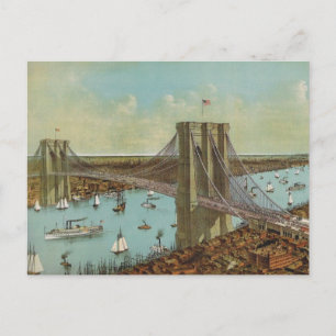Postales de colores del puente de Brooklyn