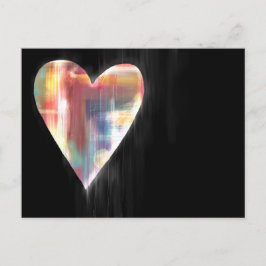 Postales de corazón de goteo