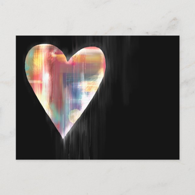 Postales de corazón de goteo (Anverso)