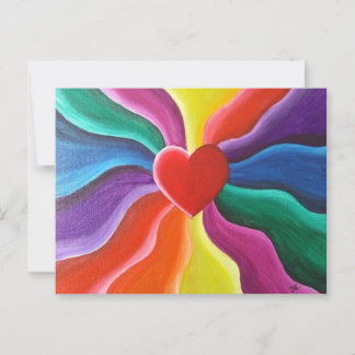 Postales de Corazón y Arcoiris