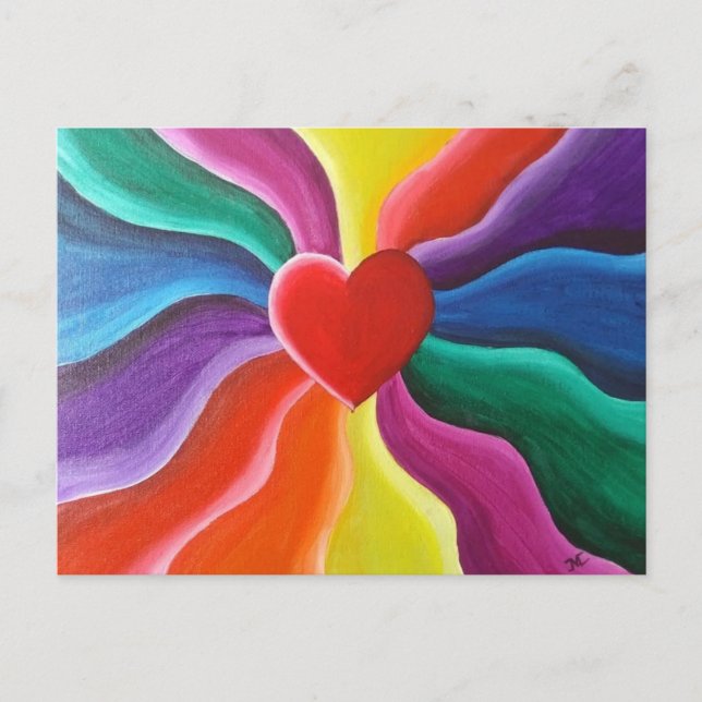 Postales de Corazón y Arcoiris (Anverso)