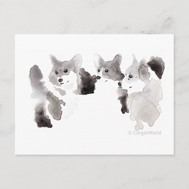 Postales de Corgi-Heart (Anverso)
