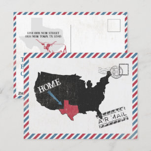 Postales de correo de Texas Home Air Mail