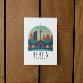 Postales de cosecha de Berlín Alemania