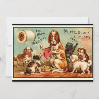 Postales de coser de perros