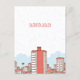 Postales de Costa de Marfil de Abidjan