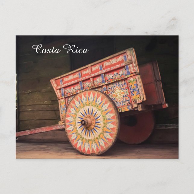 Postales de Costa Rica en carrito Ox (Anverso)