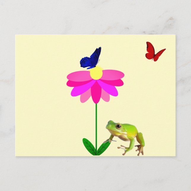Postales de criaturas y flores (Anverso)