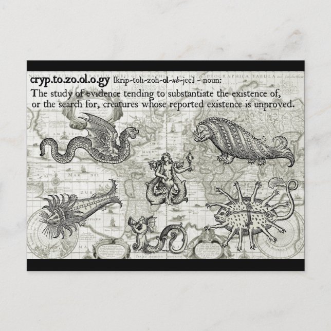 Postales de criptozoología antigua (Anverso)