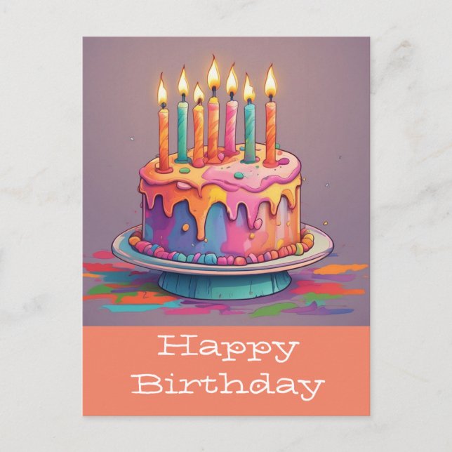 Postales de cumpleaños felices (Anverso)