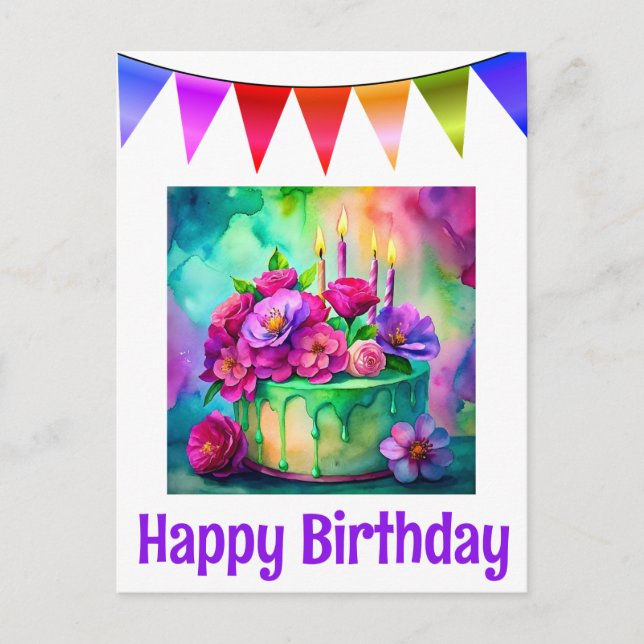 Postales de cumpleaños felices (Anverso)