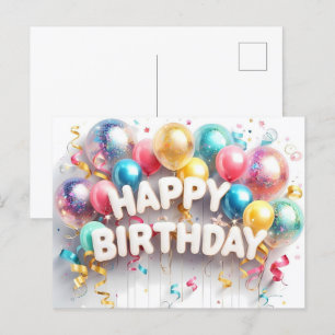 Postales de cumpleaños felices, a granel, asequibl