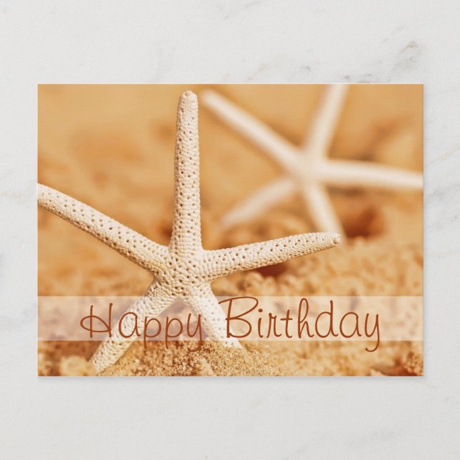 Postales de cumpleaños feliz para Starfish (Anverso)
