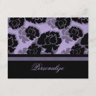 Postales de decoración floral poco entusiasta, lav