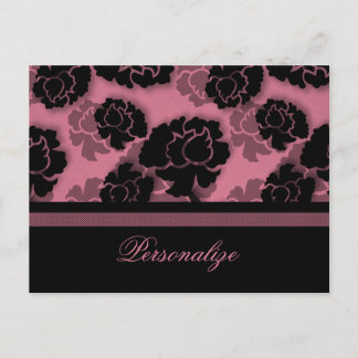 Postales de decoración floral poco entusiasta, ros