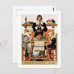 Postales de Día de Acción de Gracias de Arte Vinta