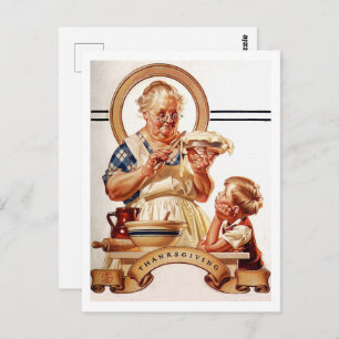 Postales de Día de Acción de Gracias de Arte Vinta