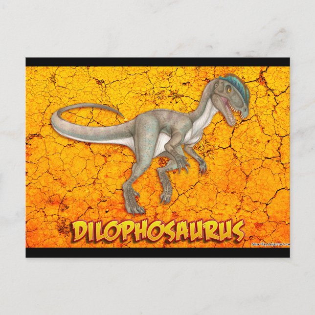 Postales de Dilophosaurus (Anverso)