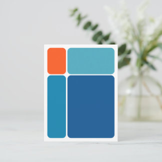 Postales de diseño abstracto de bloques