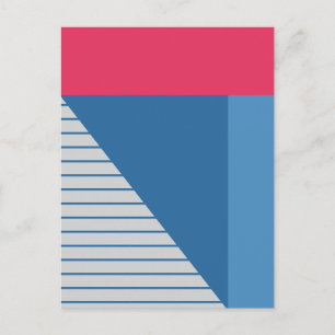 Postales de diseño abstracto de bloques y bandas