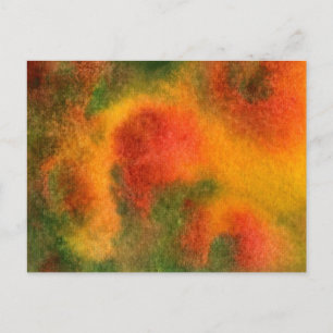 Postales de diseño abstracto de "Cosmos Amarillo"