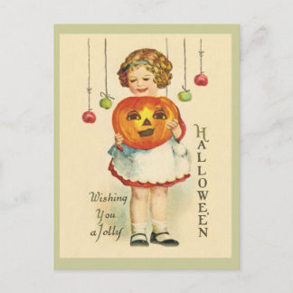 Postales de diseño de Halloween de época