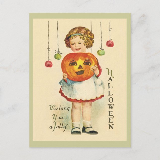 Postales de diseño de Halloween de época (Anverso)
