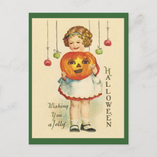 Postales de diseño de Halloween de época