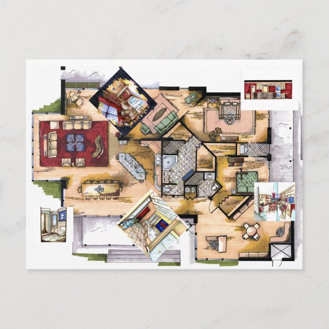 Postales de diseño interior (Anverso)