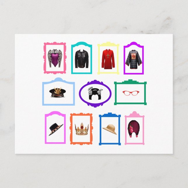 Postales de disfraces (Anverso)