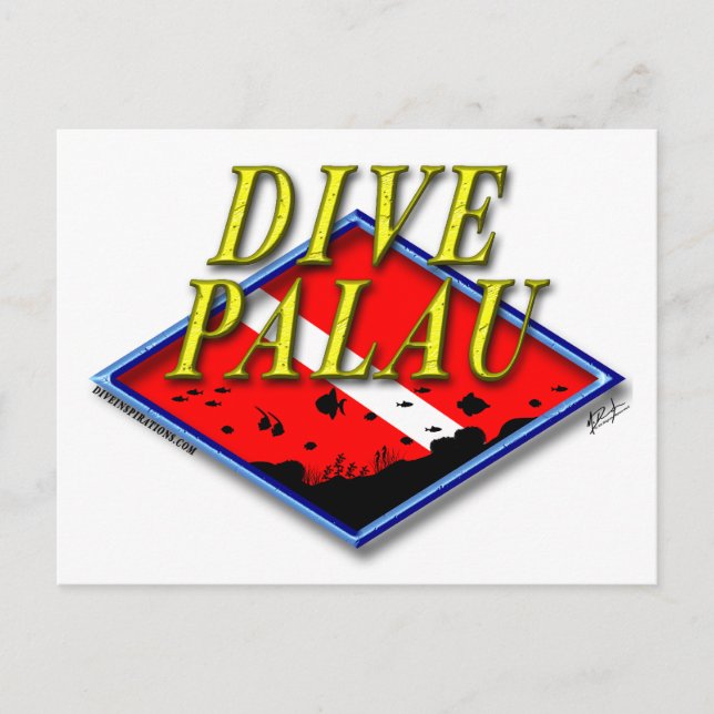 Postales de Dive Palau (Anverso)