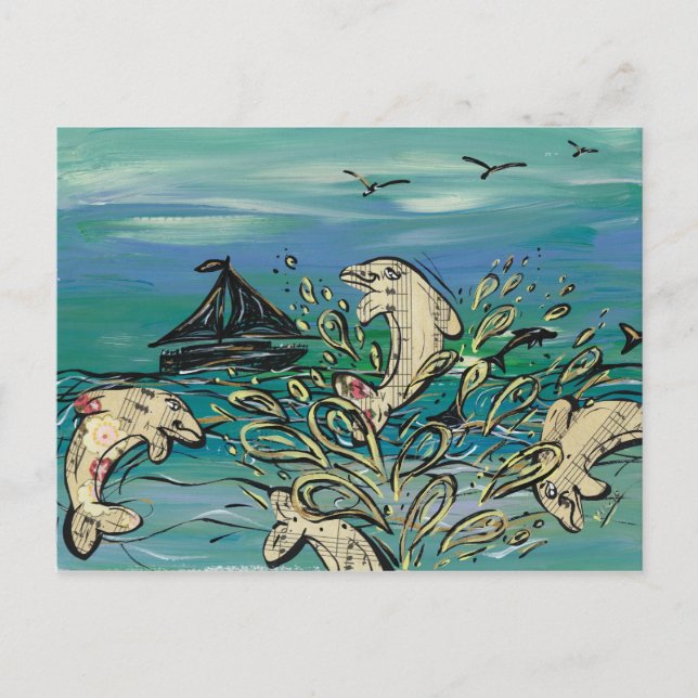 Postales de Dolphin Music (Anverso)
