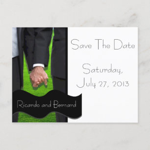 Postales de dos Grooms Personalizado para guardar