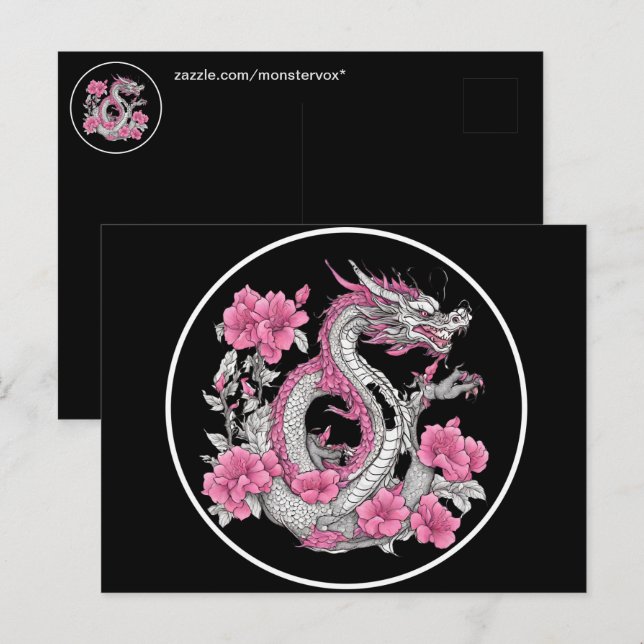 Postales de Dragon Flor (Anverso / Reverso)