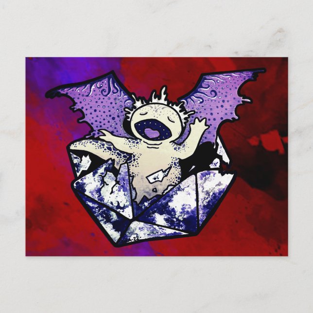 Postales de Draxolotyl Hatchchling (Anverso)