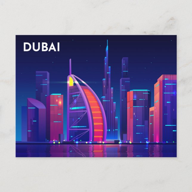 Postales de Dubai de los Emiratos Árabes Unidos (Anverso)