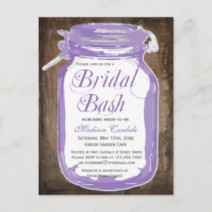 Postales de ducha de novias rusas Mason Jar