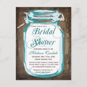 Postales de ducha de novias rusas Mason Jar