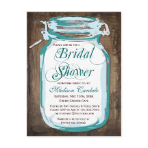 Postales de ducha de novias rusas Mason Jar