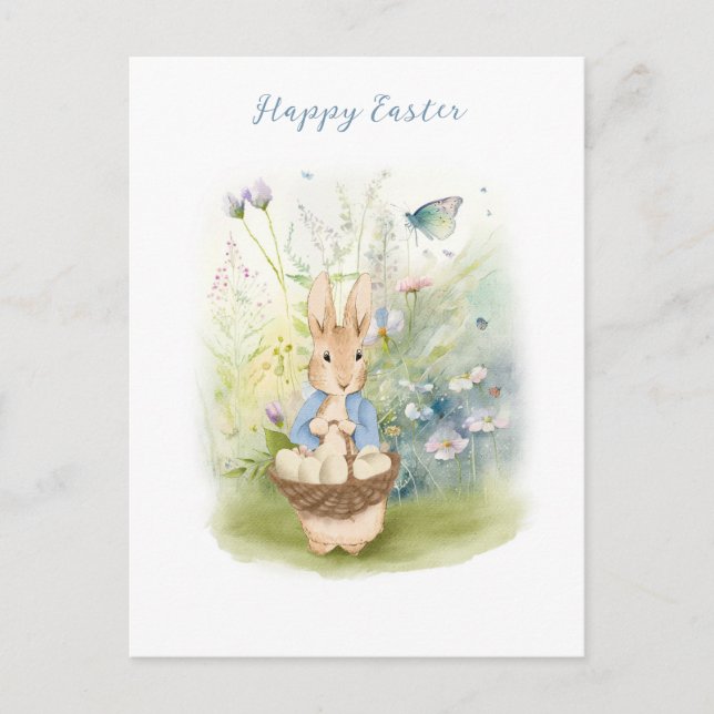 Postales de Easter Peter Rabbit (Anverso)