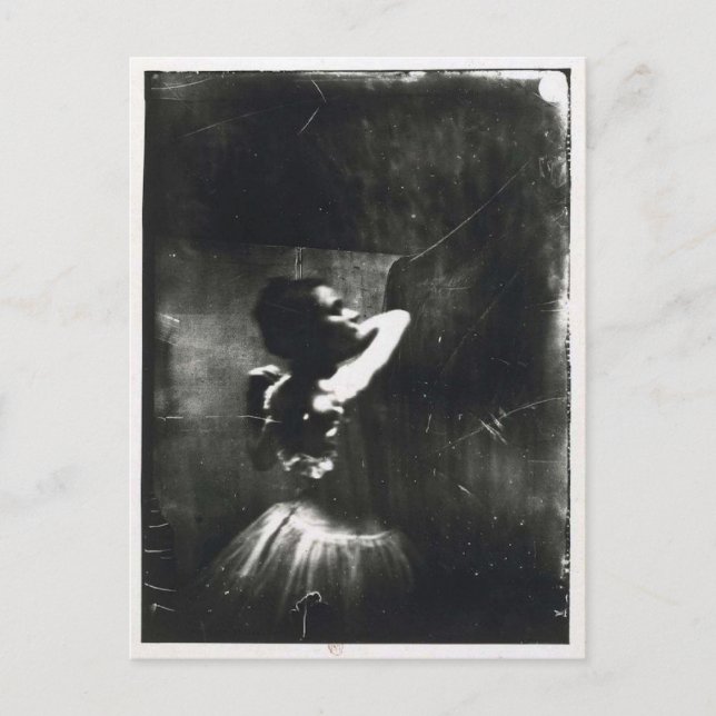 Postales de Edgar Degas con bailarina de ballet (Anverso)