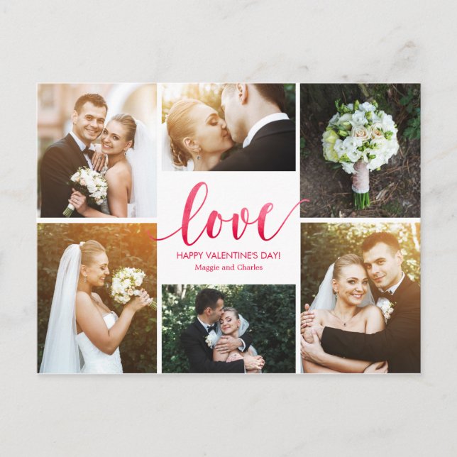 Postales de El día de San Valentín de amor de colo (Anverso)