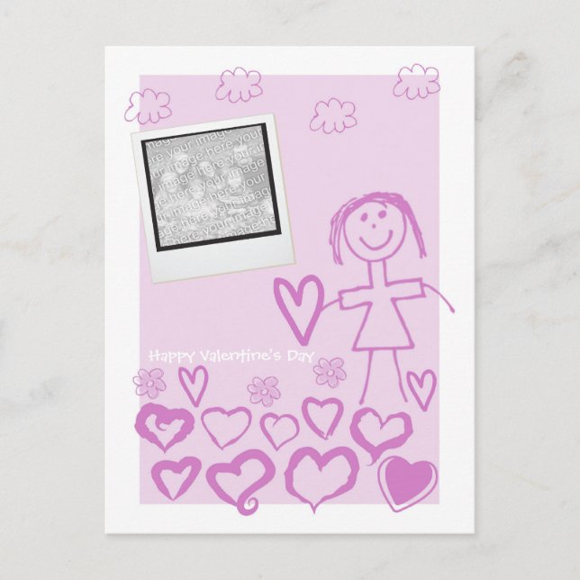 Postales de El día de San Valentín para niños (Anverso)