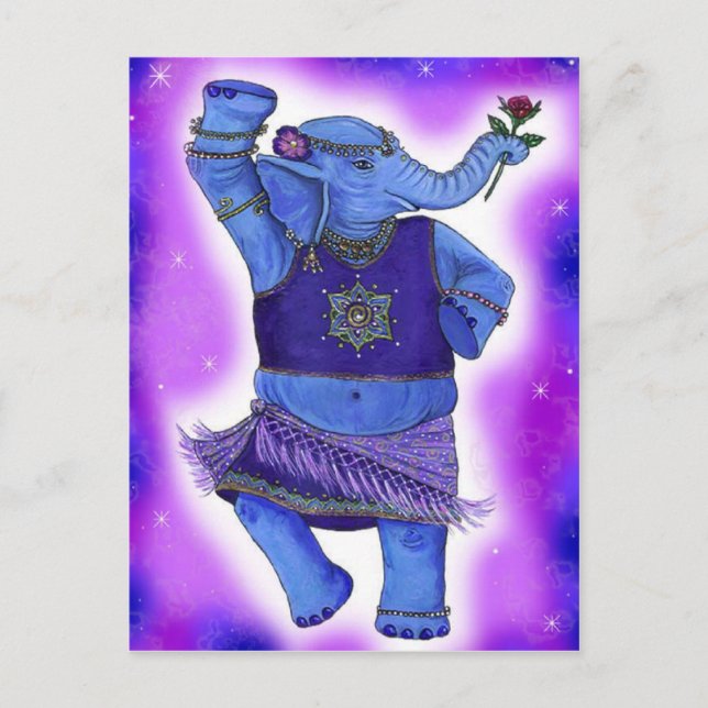 Postales de elefantes bailando (Anverso)