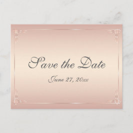 Postales de Elegante Rubor para Anunciar la Boda y