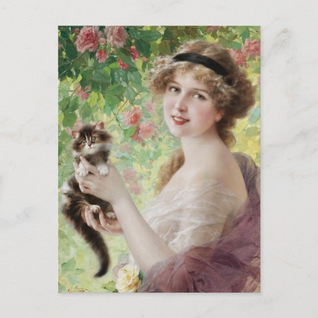 Postales de Emile Vernon Precious Kitten (Anverso)