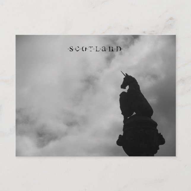 Postales de Escocia - Stirling (Estatua de Unicorn (Anverso)