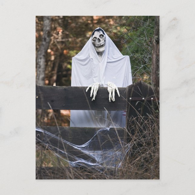 Postales de esqueleto de Halloween (Anverso)